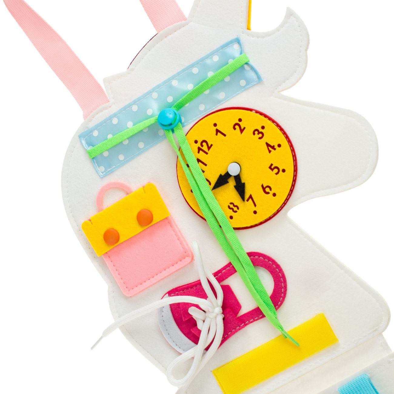 Μοντεσσόρι Εκπαιδευτικό Παιχνίδι Montessori Quiet Busy Book Μονόκερος 25x34cm